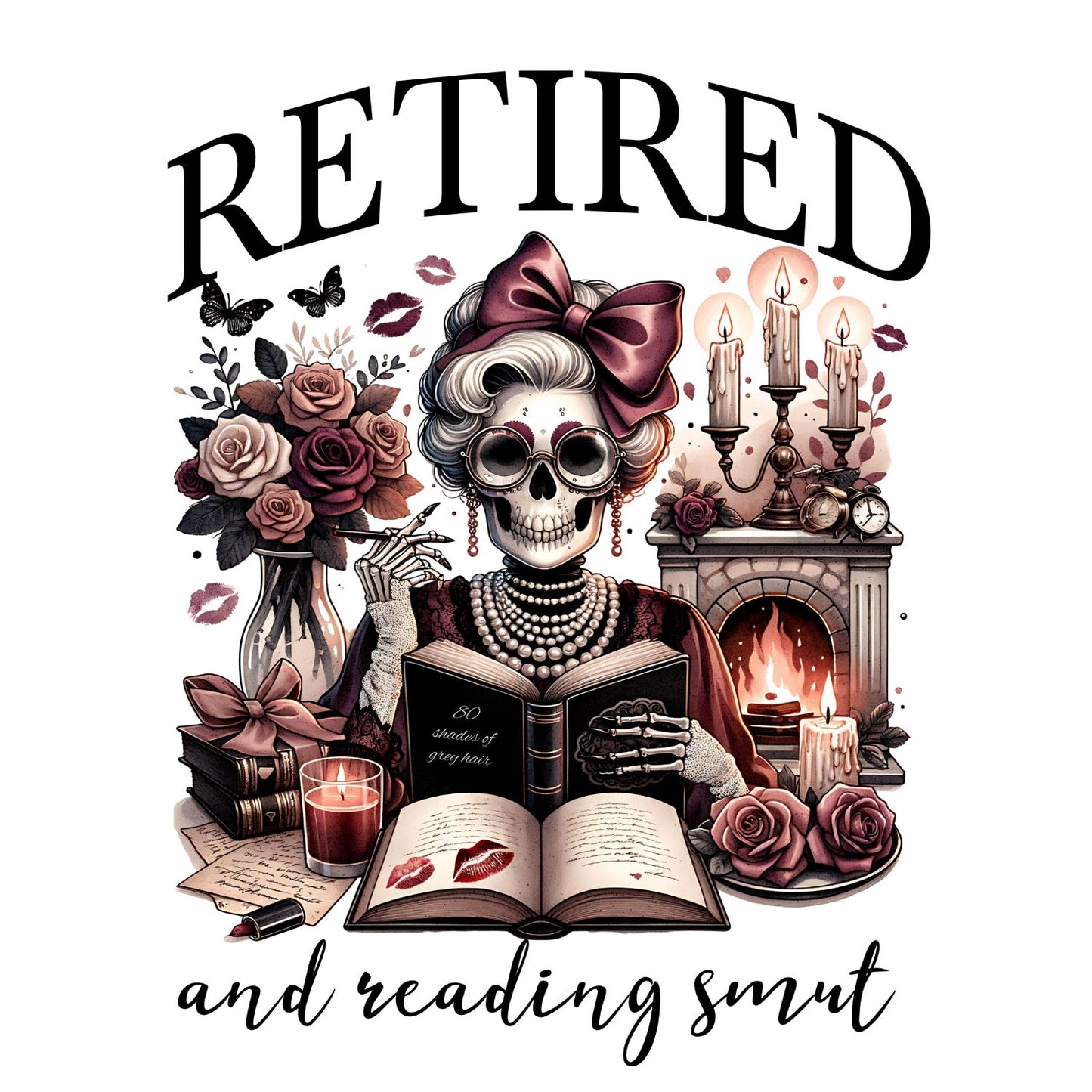 Retired And Reading Smut T-shirt