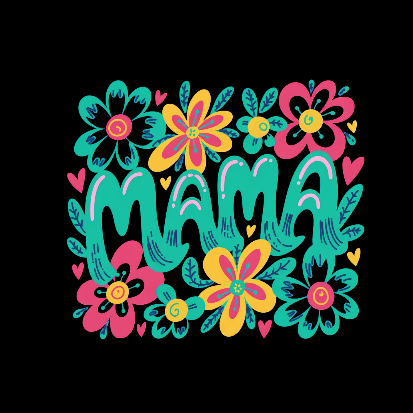 Dummer Floral Bright Mama T-shirt | Mommy Graphic Tee | Mommy Printed Shirt | Mother’s Day | Birthday