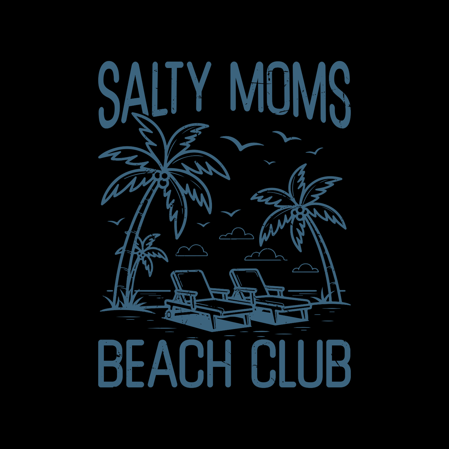 Salty Moms Beach Club T-shirt | Mama Graphic Tee | Mommy Printed Shirt | Mother’s Day | Birthday