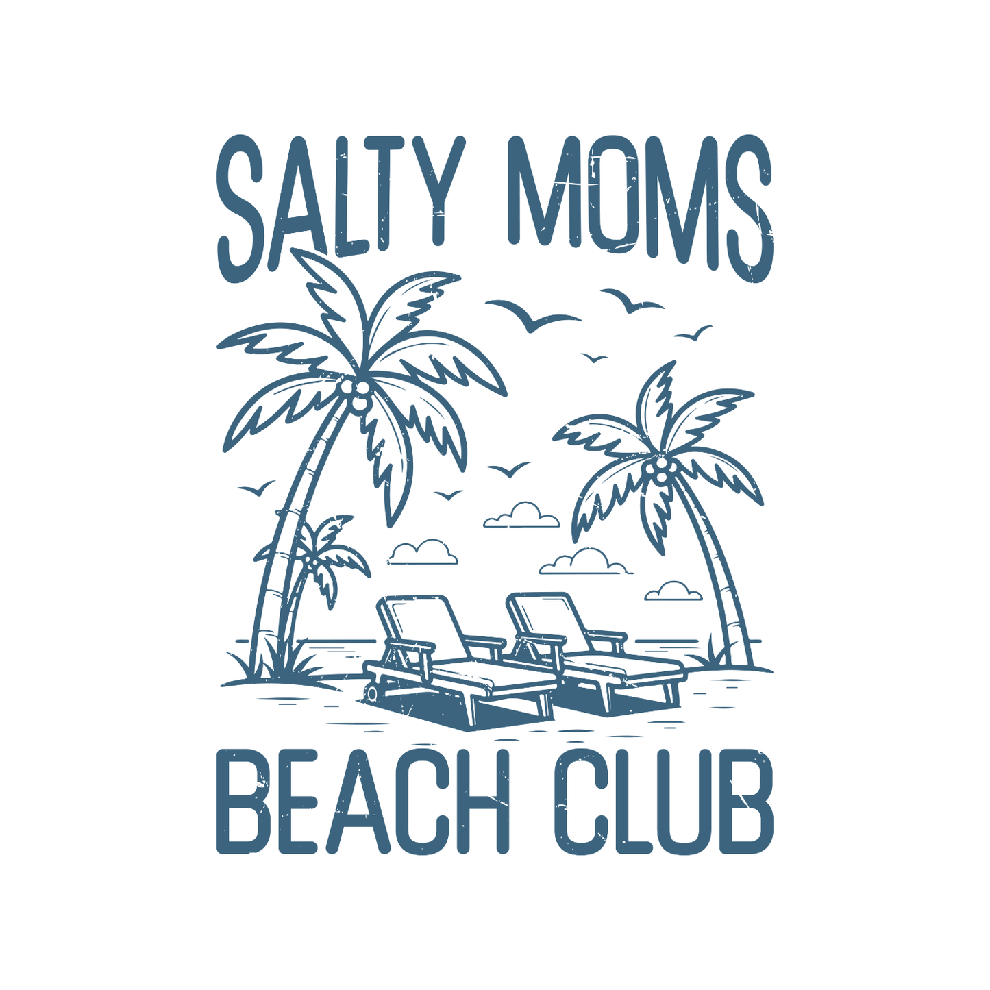 Salty Moms Beach Club T-shirt | Mama Graphic Tee | Mommy Printed Shirt | Mother’s Day | Birthday
