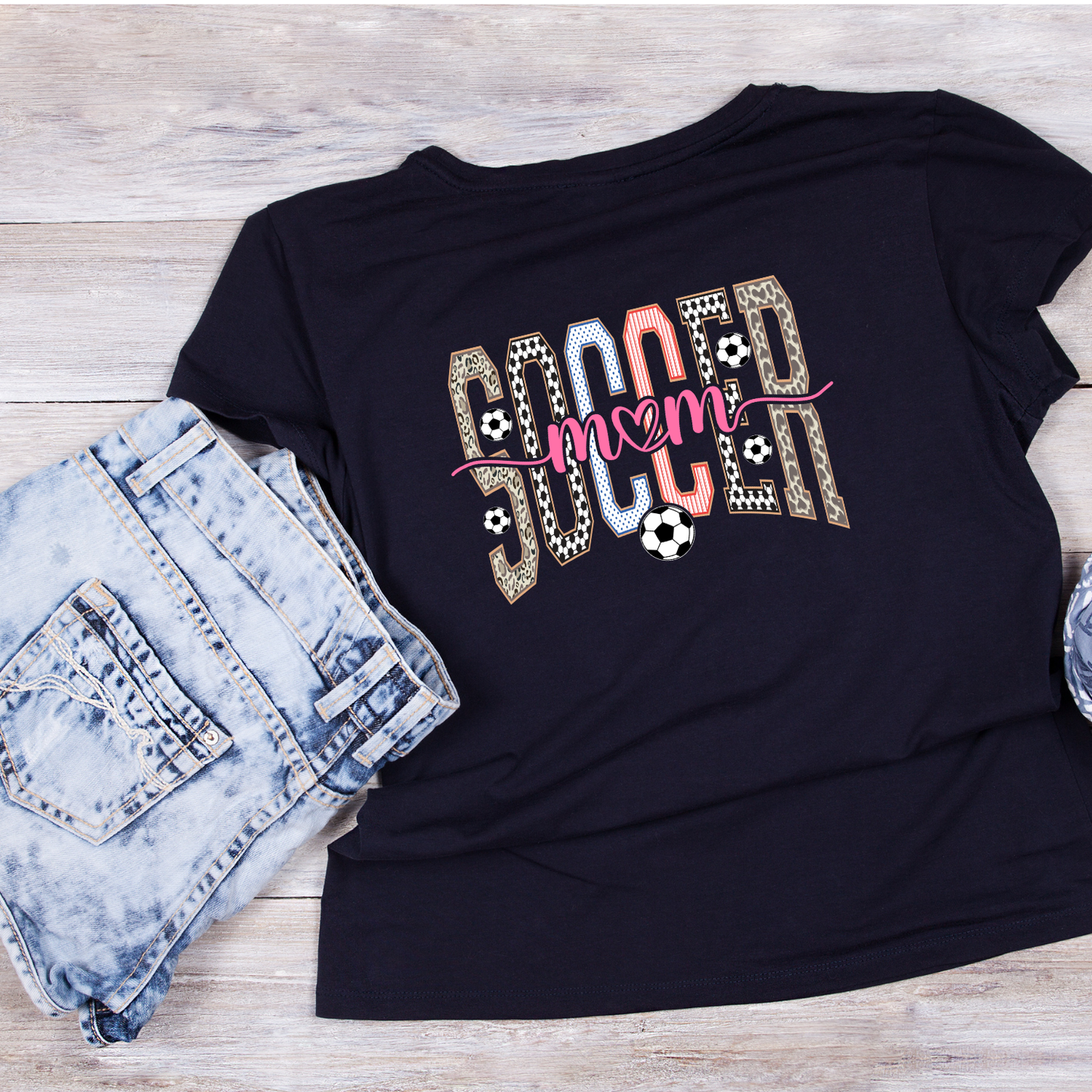 Soccer Mom T-shirt | Sports Graphic Tee | Mother Printed Shirt |