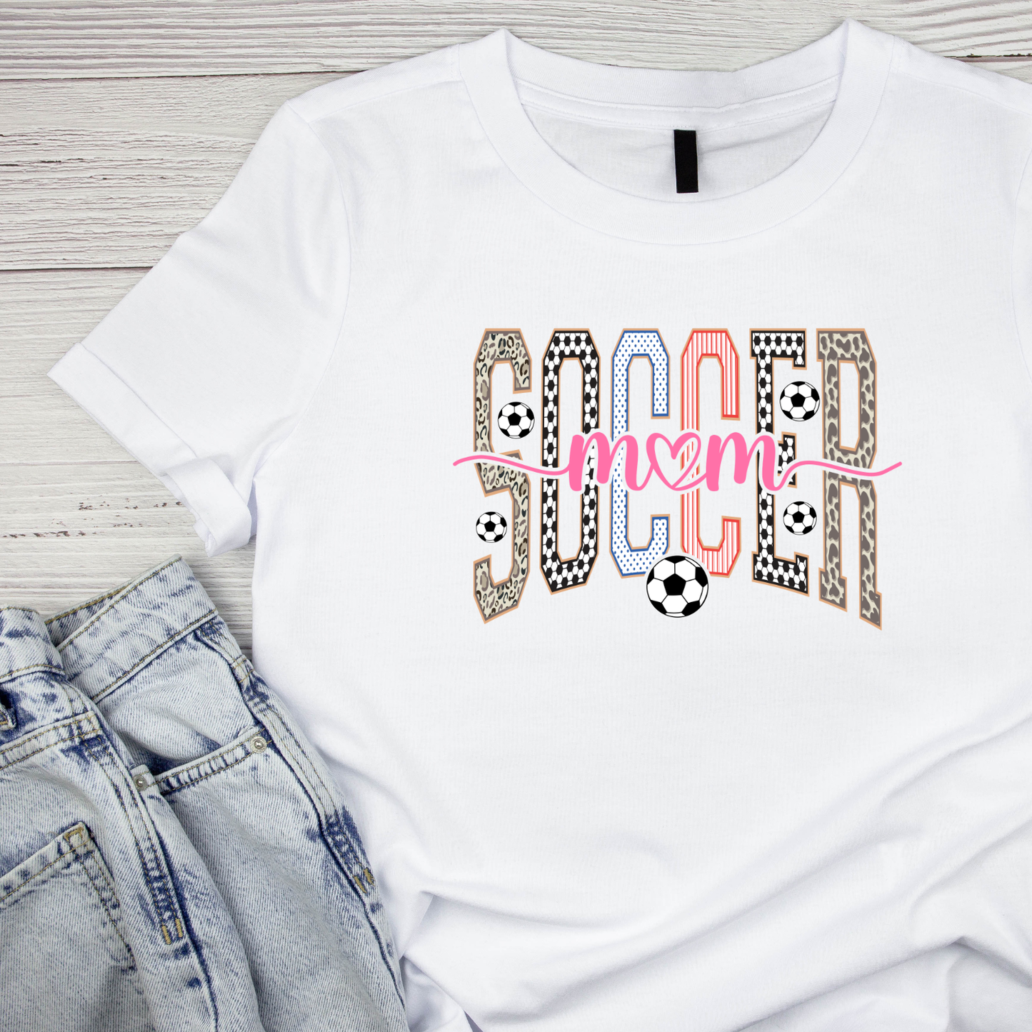 Soccer Mom T-shirt | Sports Graphic Tee | Mother Printed Shirt |