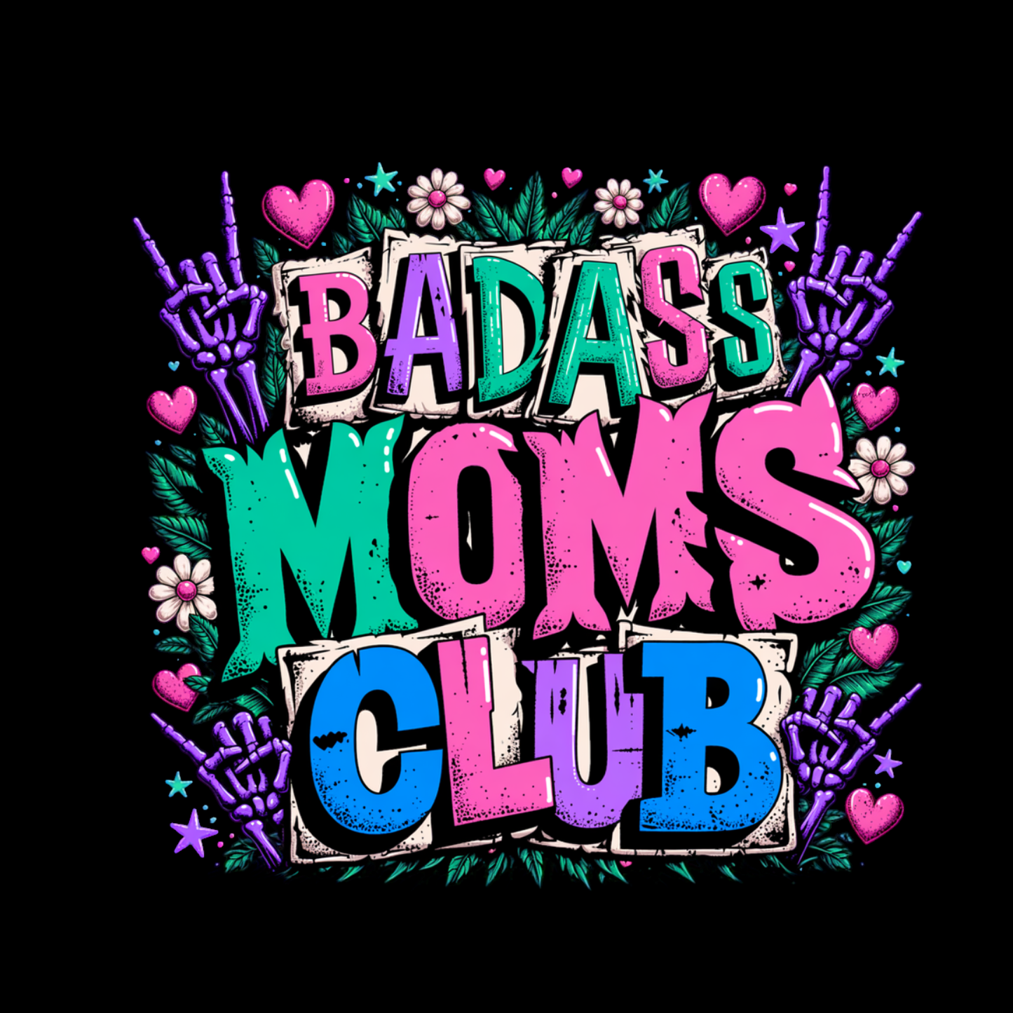 Badass Moms Club T-shirt | Mama Graphic Tee | Mommy Printed Shirt | Mother’s Day | Birthday
