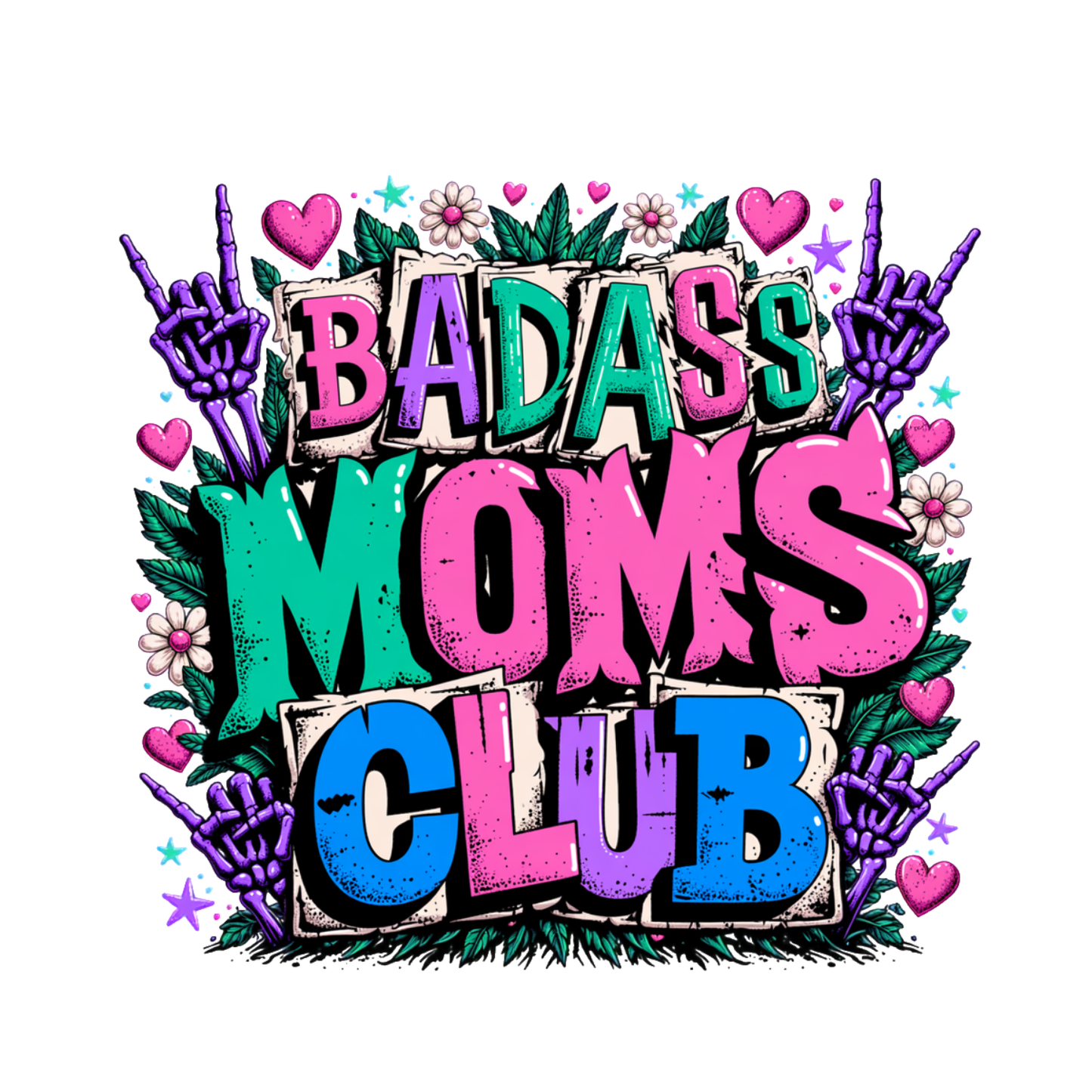 Badass Moms Club T-shirt | Mama Graphic Tee | Mommy Printed Shirt | Mother’s Day | Birthday