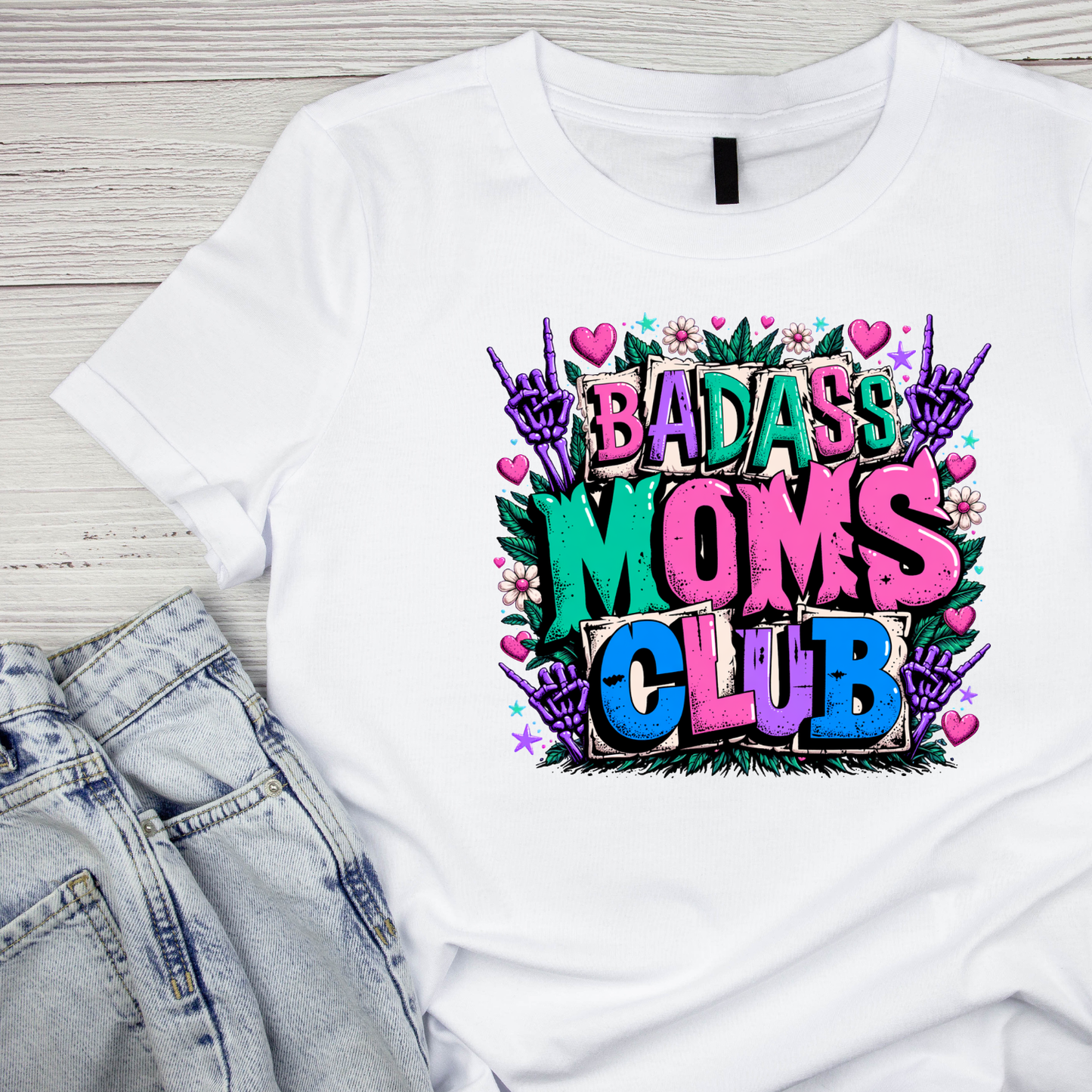 Badass Moms Club T-shirt | Mama Graphic Tee | Mommy Printed Shirt | Mother’s Day | Birthday