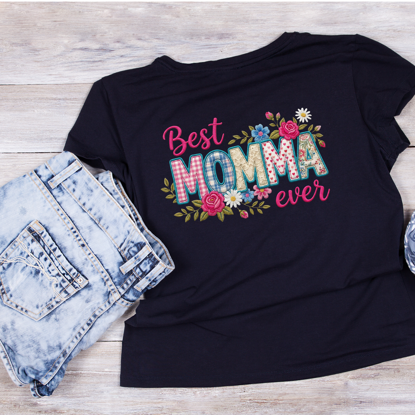 Best Momma Ever Flower T-shirt | Mama Graphic Tee | Mommy Printed Shirt | Mother’s Day | Birthday