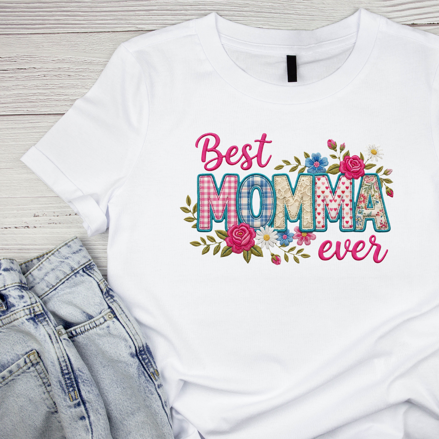 Best Momma Ever Flower T-shirt | Mama Graphic Tee | Mommy Printed Shirt | Mother’s Day | Birthday