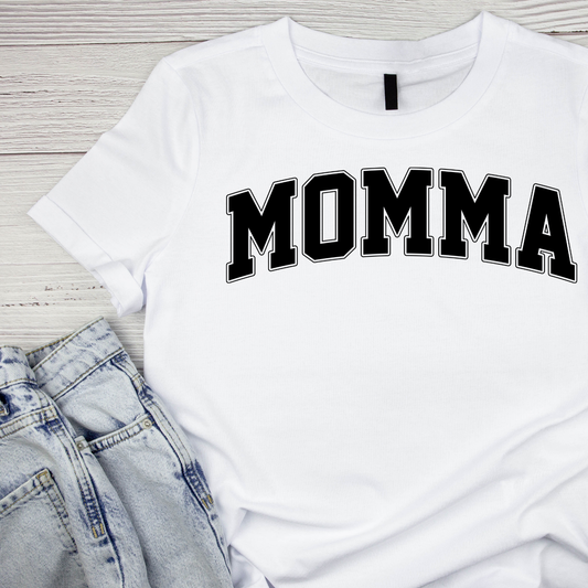 Momma Retro Varsity T-shirt | Mama Graphic Tee | Mommy Printed Shirt | Mother’s Day | Birthday |
