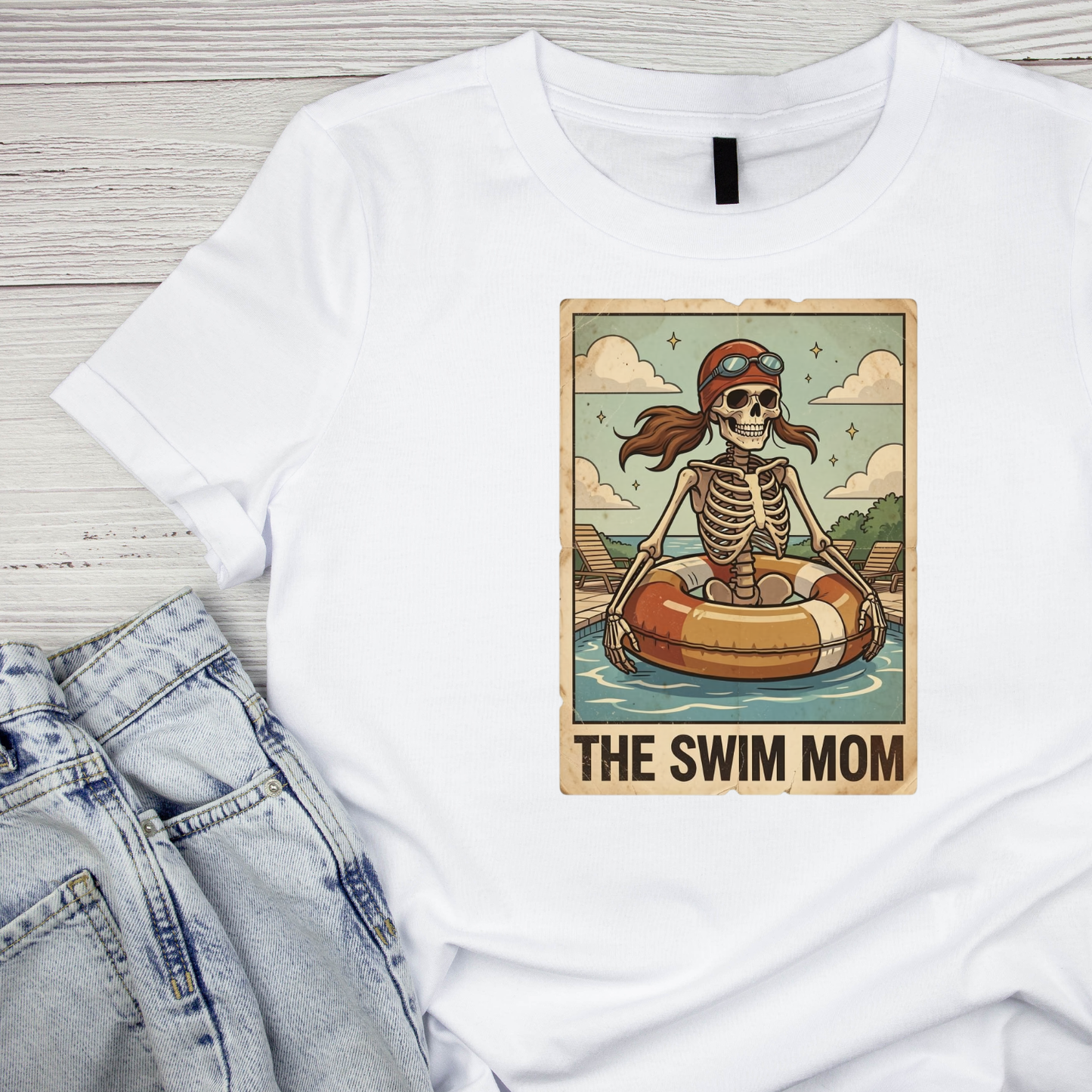 Tarot The Swim Mom T-shirt | Mama Graphic Tee | Mommy Printed Shirt | Mother’s Day | Birthday
