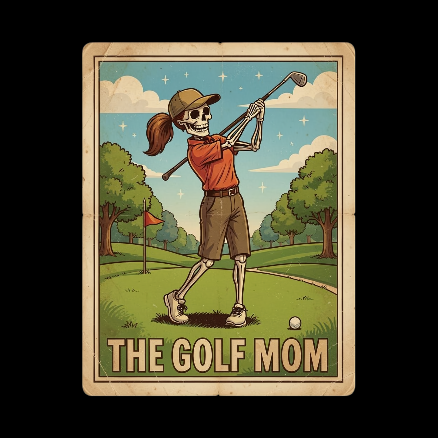 Tarot The Golf Mom T-shirt | Mama Graphic Tee | Mommy Printed Shirt | Mother’s Day | Birthday