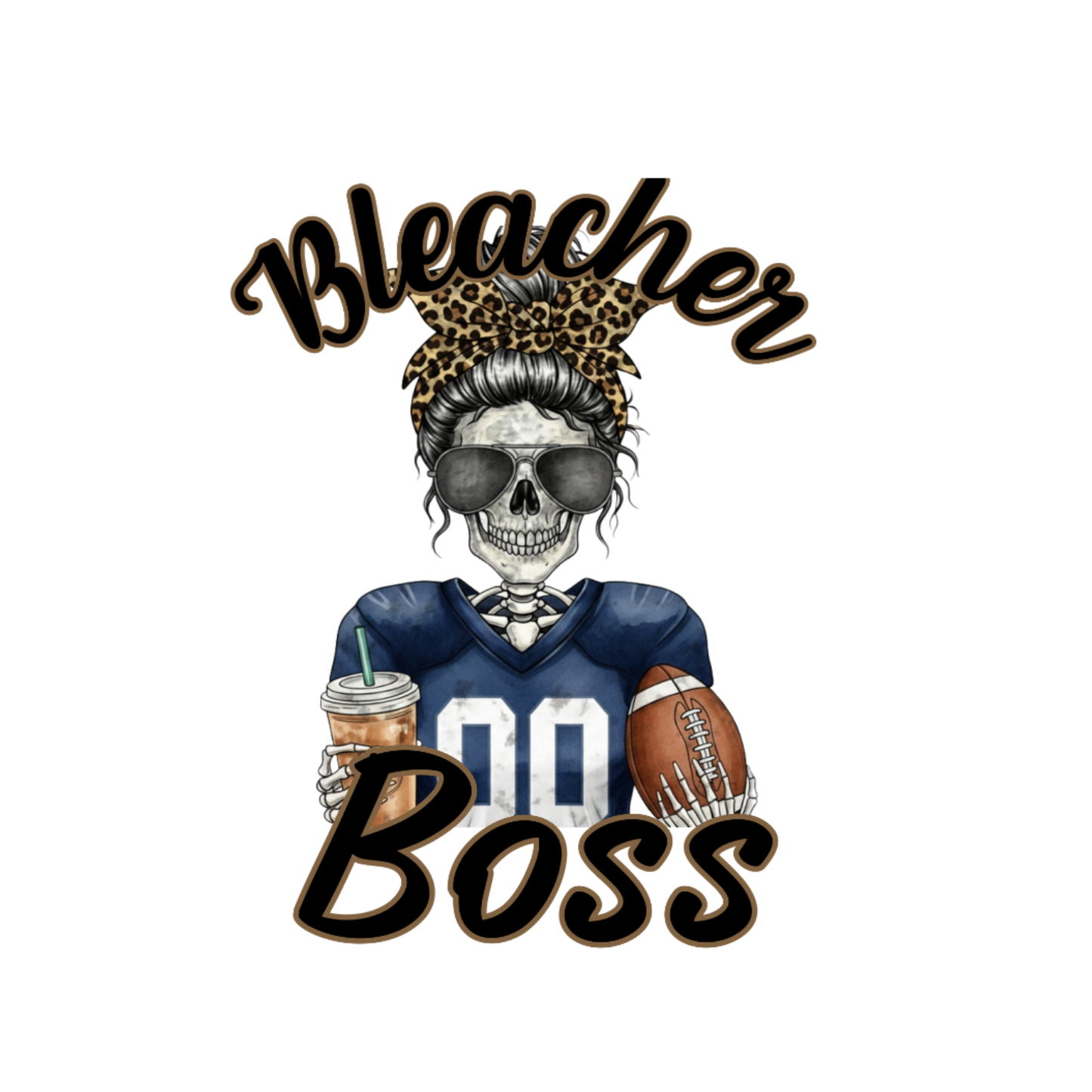 Bleacher Boss Football T-shirt | Mama Graphic Tee | Mommy Printed Shirt | Mother’s Day | Birthday | Sports