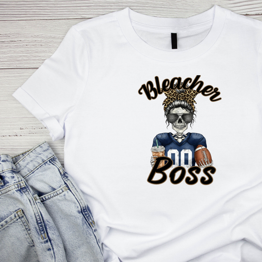 Bleacher Boss Football T-shirt | Mama Graphic Tee | Mommy Printed Shirt | Mother’s Day | Birthday | Sports