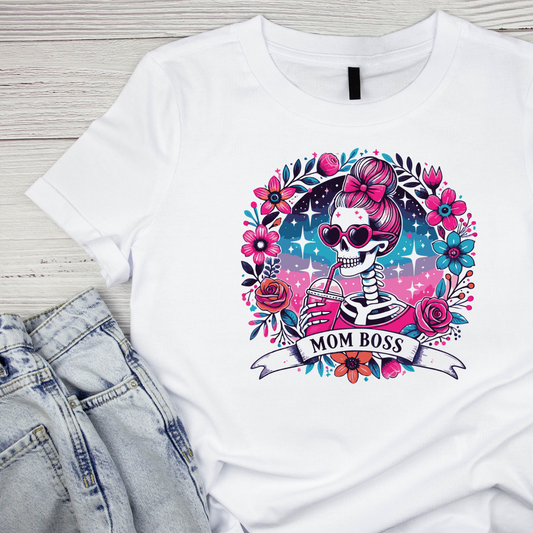 Mom Bods Skeleton Flowers T-shirt | Mama Graphic Tee | Mommy Printed Shirt | Mother’s Day | Birthday |