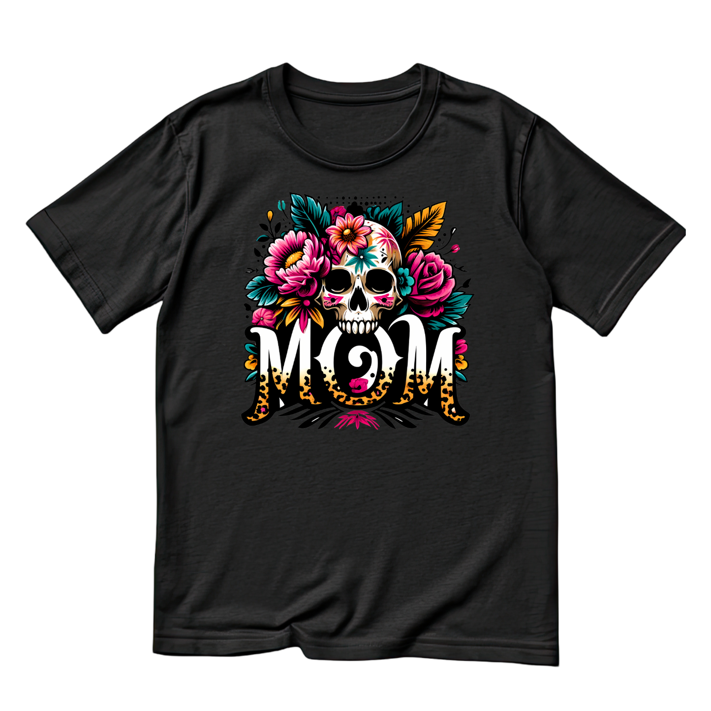 Mom Skull Bursting Florals T-shirt | Mama Graphic Tee | Mommy Printed Shirt | Mother’s Day | Birthday
