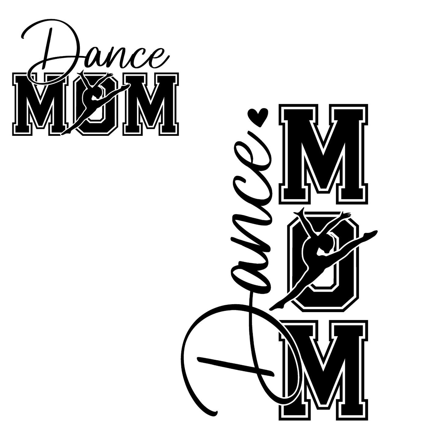 Dance Mom (front) Dance Mom (back) T-shirt | Mama Graphic Tee | Mommy Printed Shirt | Mother’s Day | Sports
