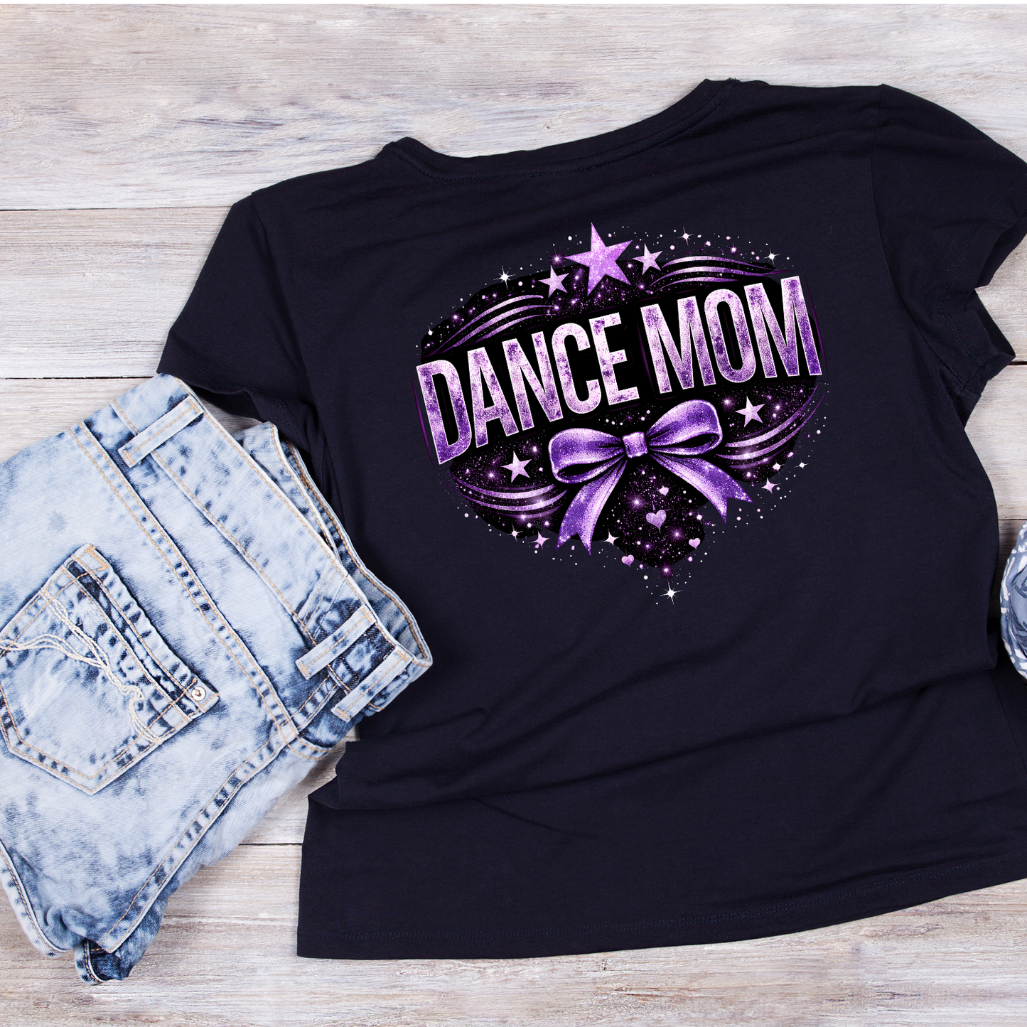 Dance Mom Purple T-shirt | Mama Graphic Tee | Mommy Printed Shirt | Mother’s Day | Sports