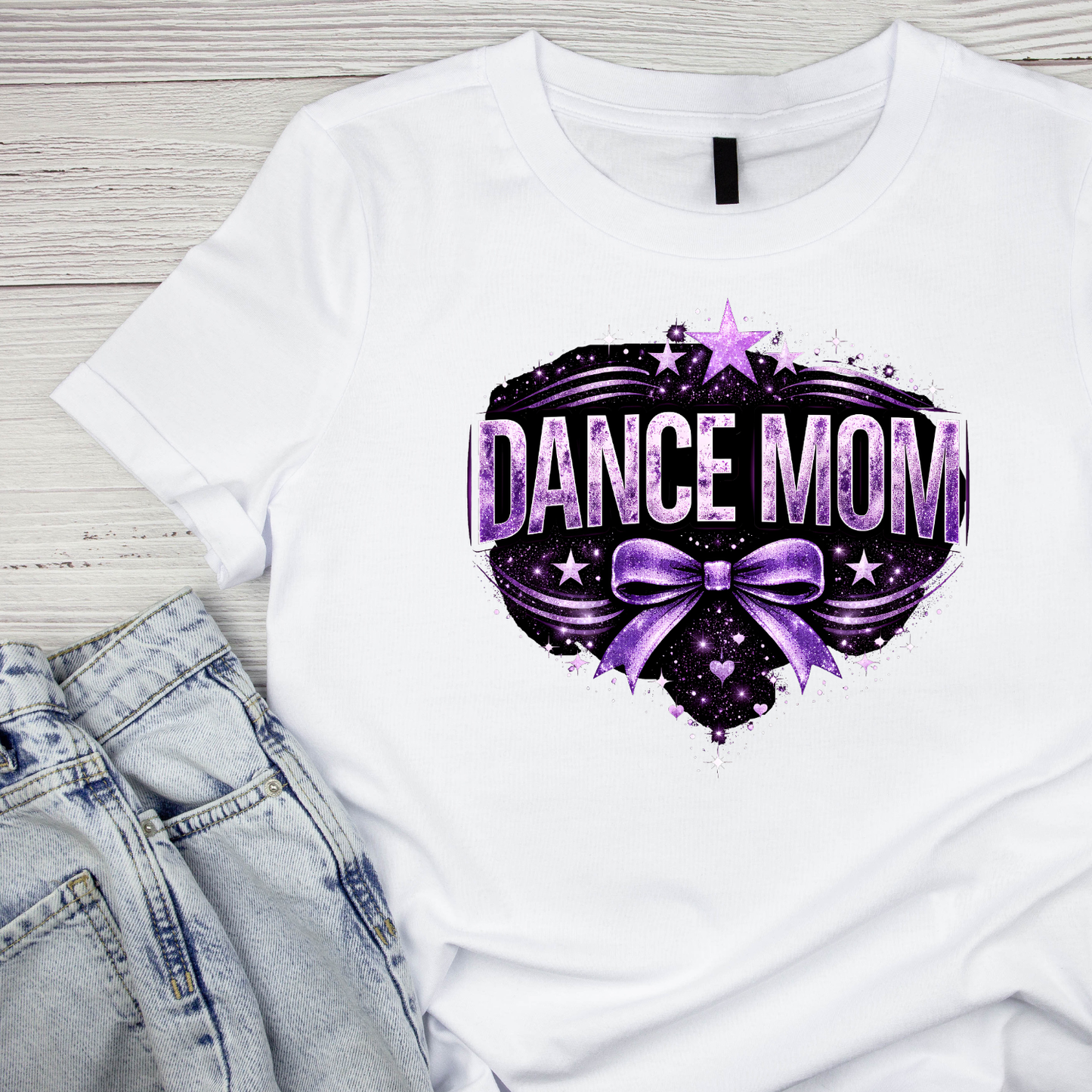 Dance Mom Purple T-shirt | Mama Graphic Tee | Mommy Printed Shirt | Mother’s Day | Sports