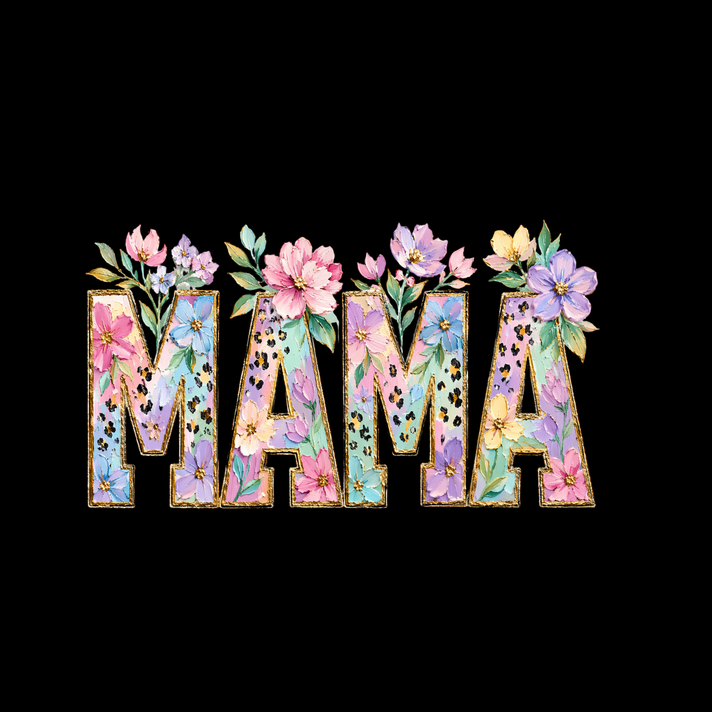 Mama Floral Bold T-shirt | Mama Graphic Tee | Mommy Printed Shirt | Mother’s Day |