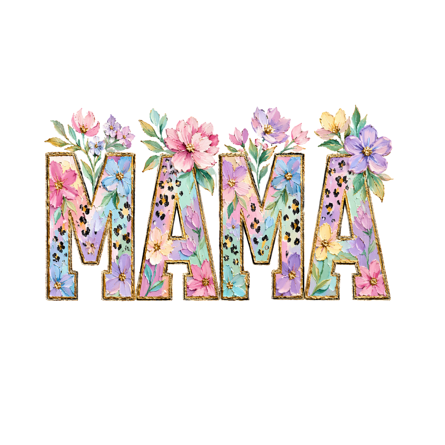 Mama Floral Bold T-shirt | Mama Graphic Tee | Mommy Printed Shirt | Mother’s Day |