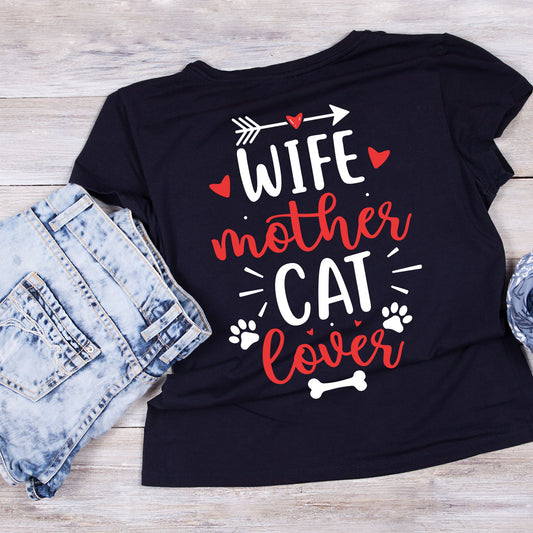 Wife Mother Car Lover Valentine’s Day T-shirt