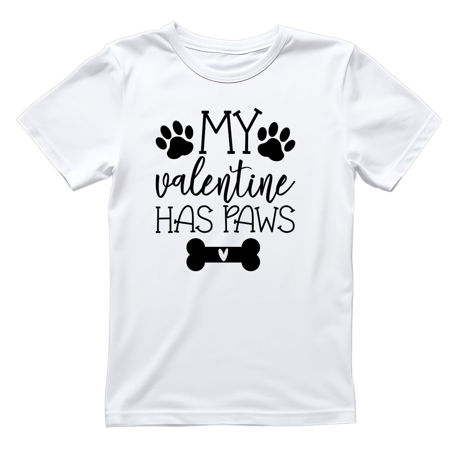 My Valentine Has Paws Dog T-shirt
