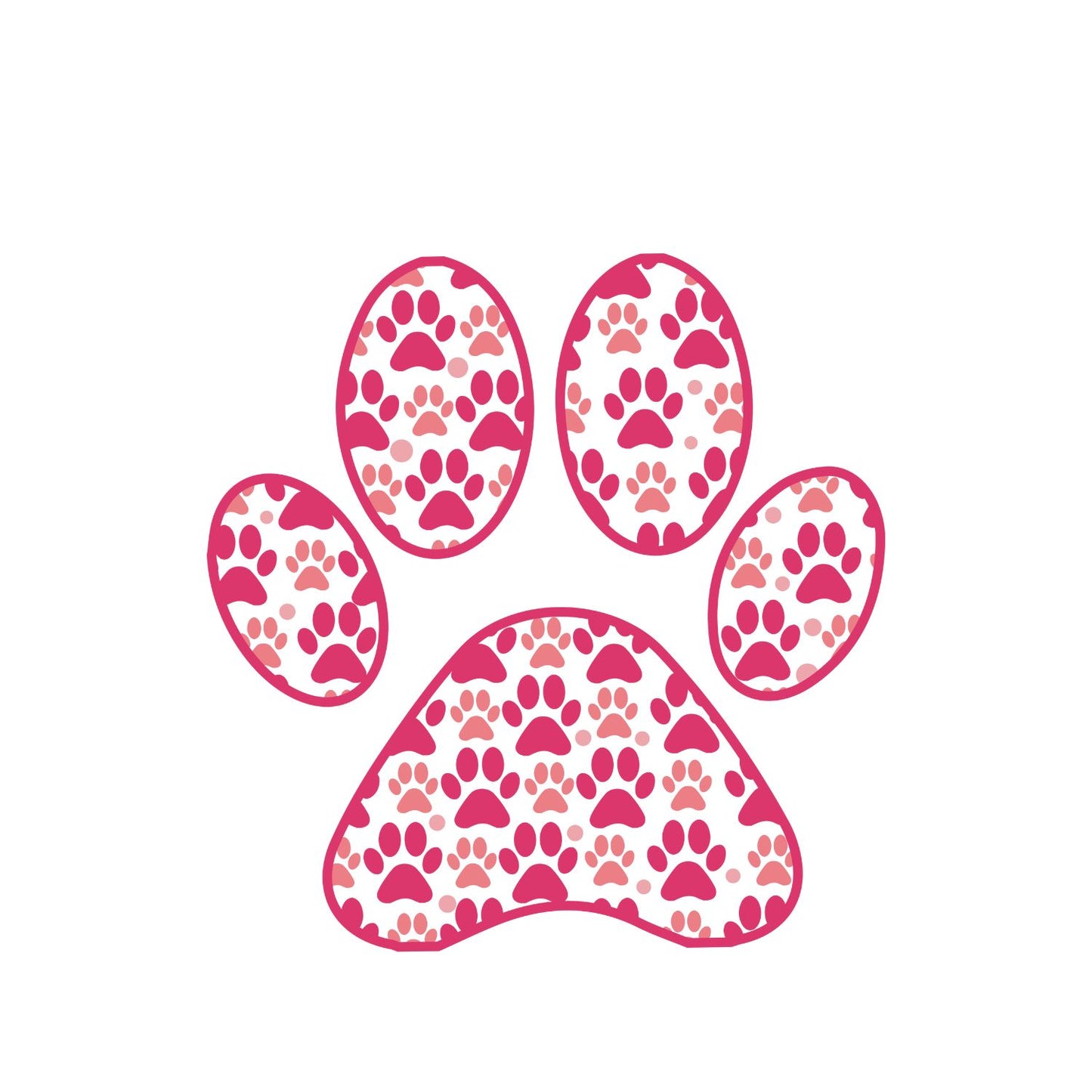 Dog Paw Pink T-shirt