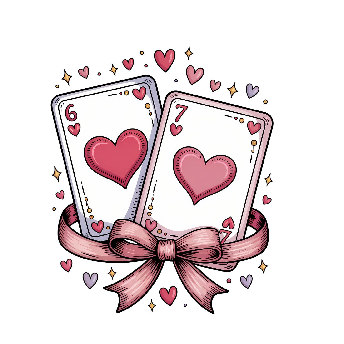 Heart Playing Cards 67 Valentine’s Day T-shirt