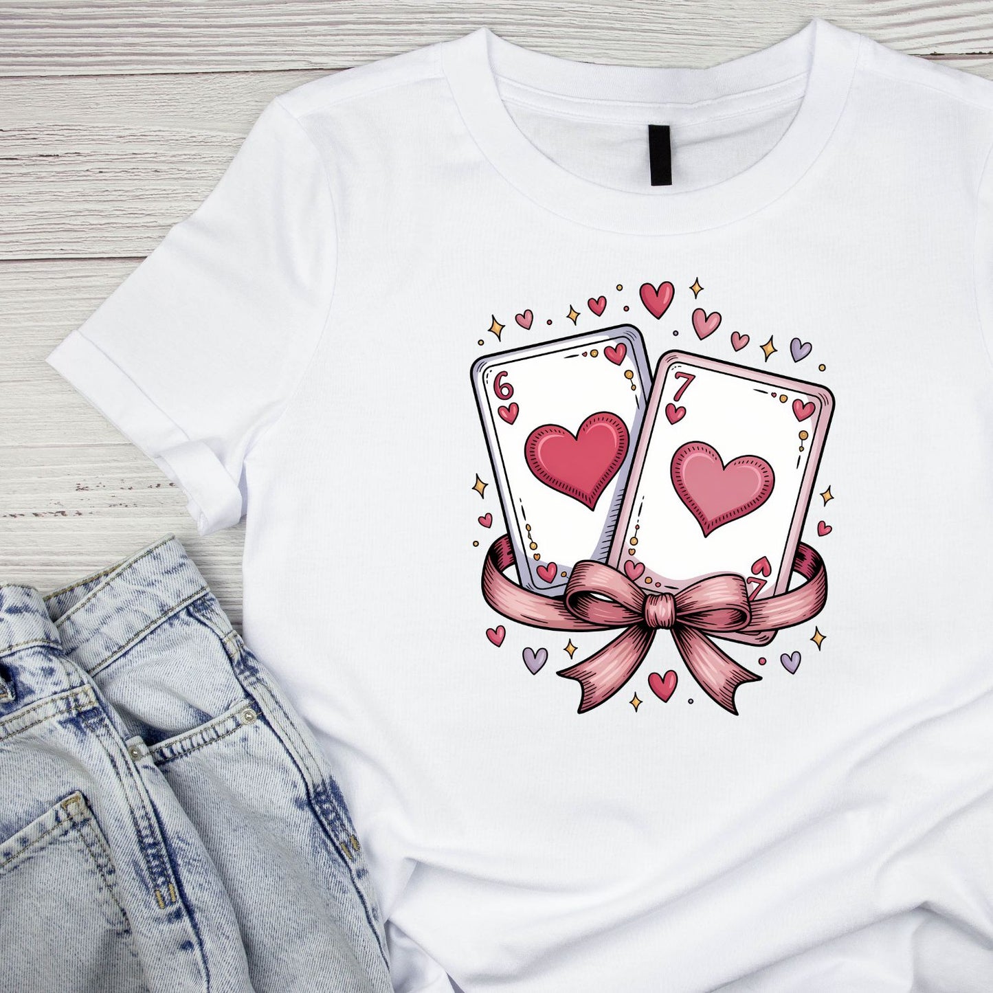 Heart Playing Cards 67 Valentine’s Day T-shirt