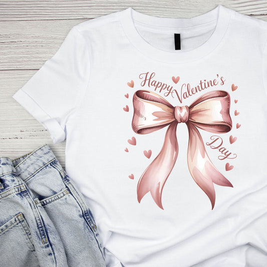 Bow Happy Valentine’s Day T-shirt