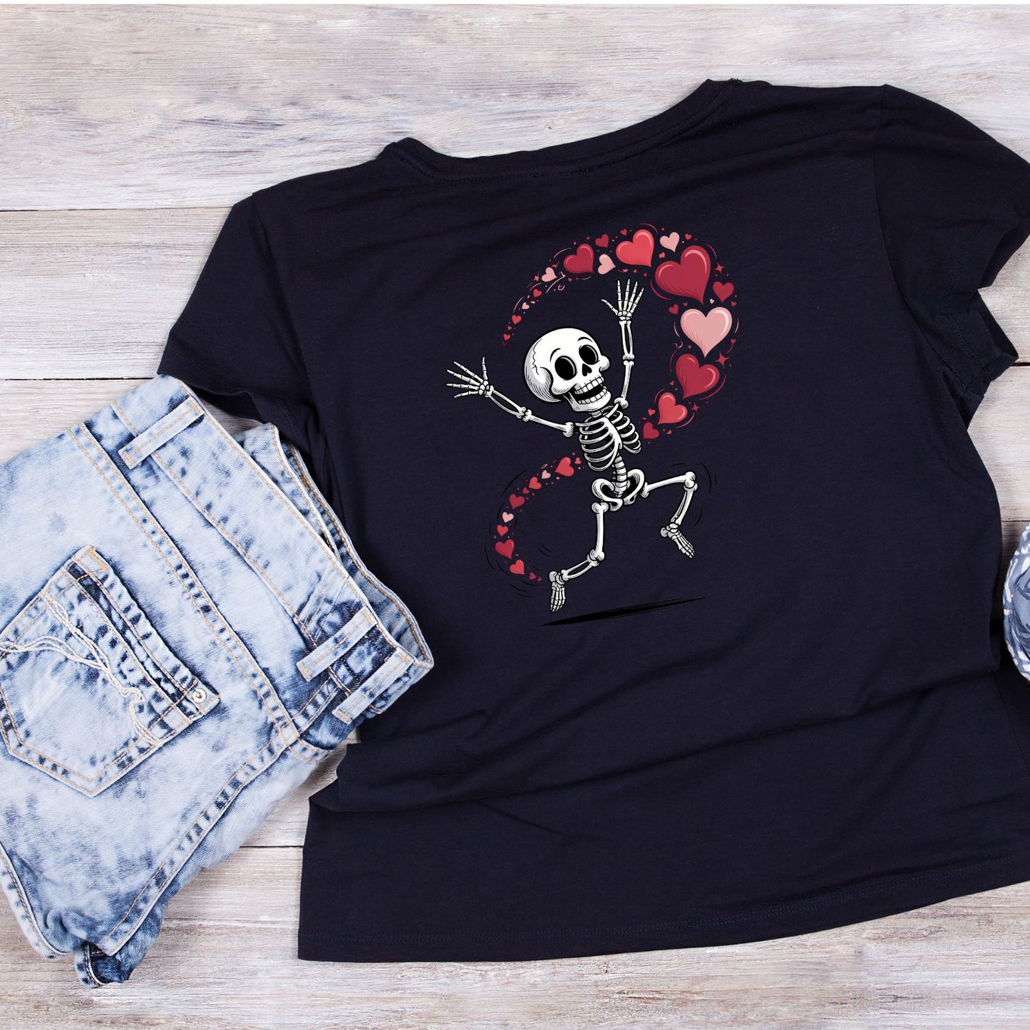 Skeleton Hearts Valentine’s Day T-shirt
