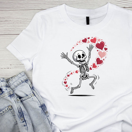 Skeleton Hearts Valentine’s Day T-shirt