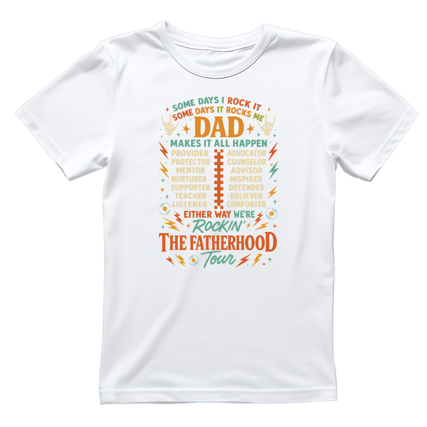 Some Days I Rock It. Some Days It Rocks Me T-Shirt | Dad Graphic Tee | Father’s Day Shirt | Birthday