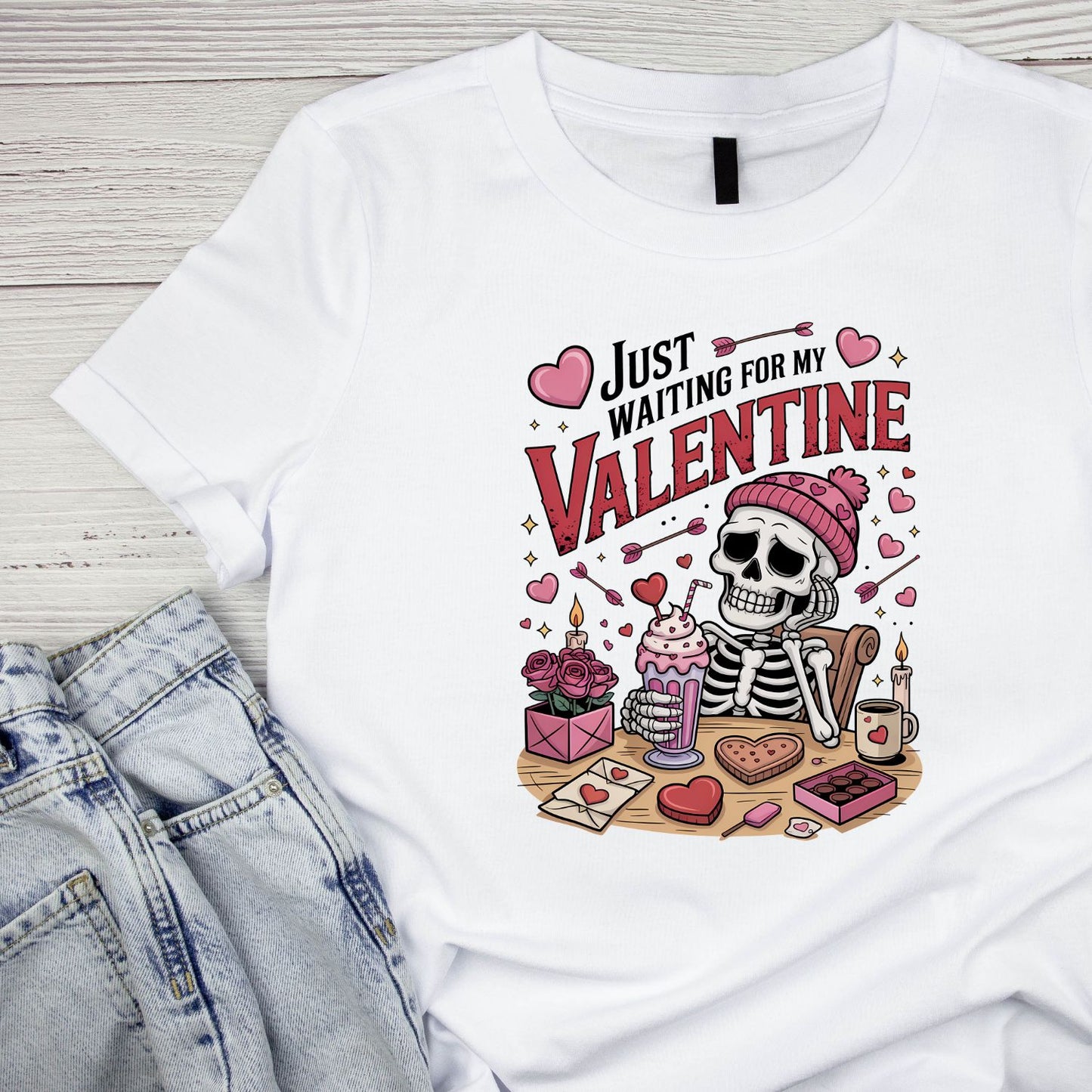 Just Waiting For My Valentine T-shirt