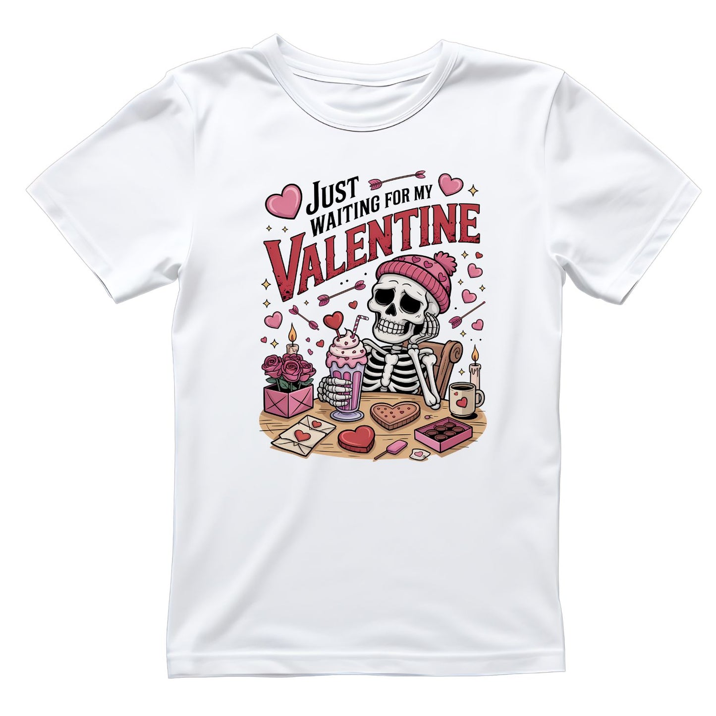 Just Waiting For My Valentine T-shirt