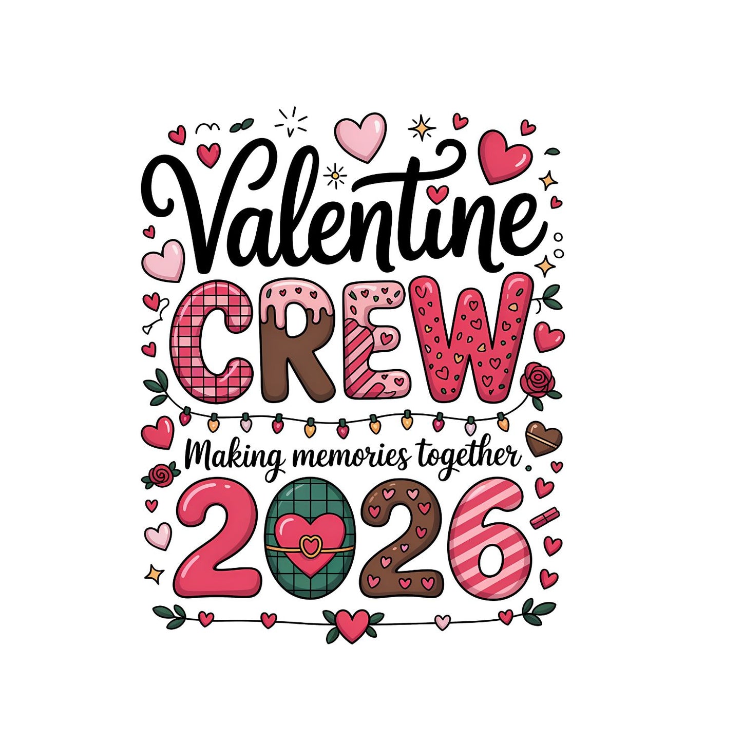 Valentine Crew 2026 Making Memories Together T-shirt