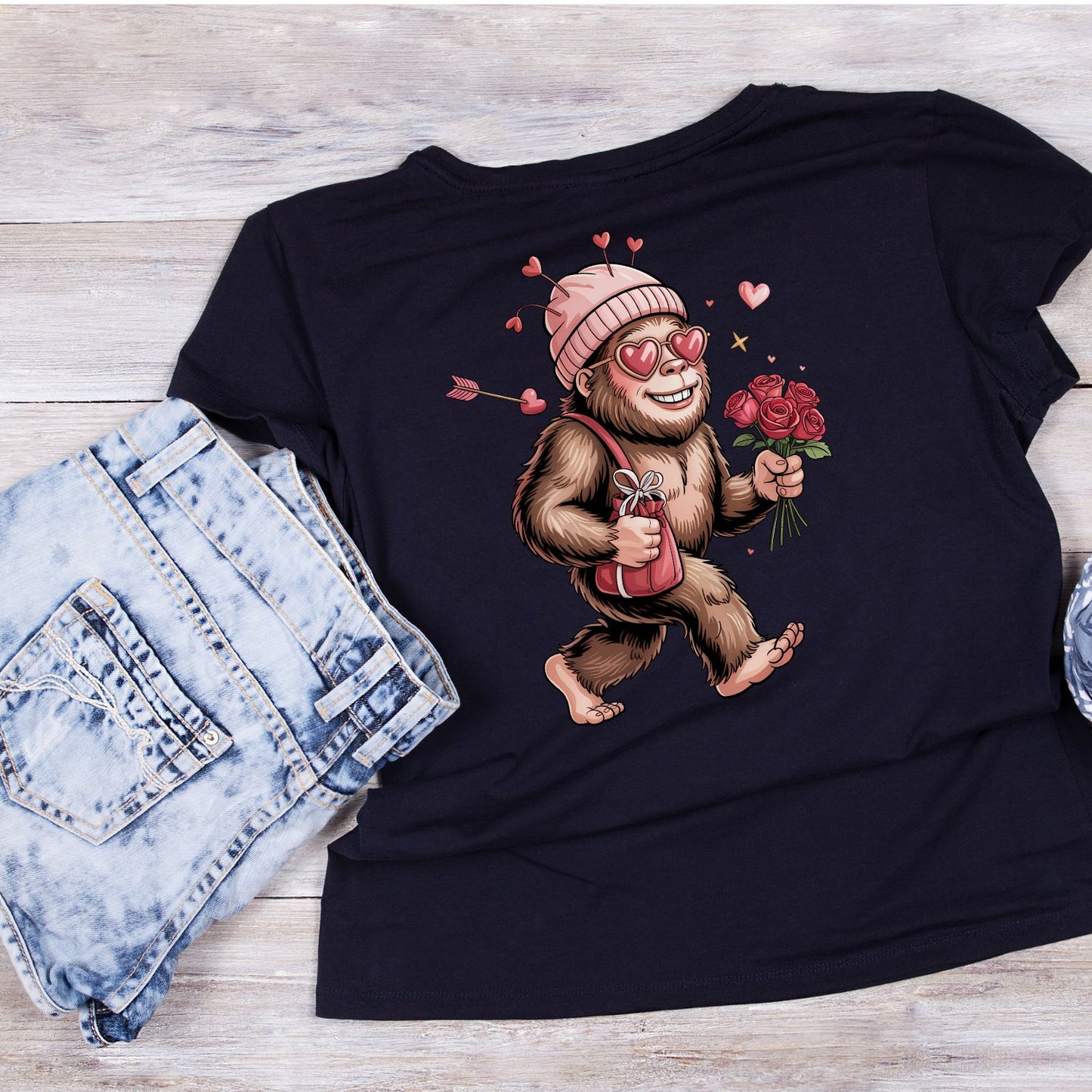 Bigfoot Valentine’s Day T-shirt
