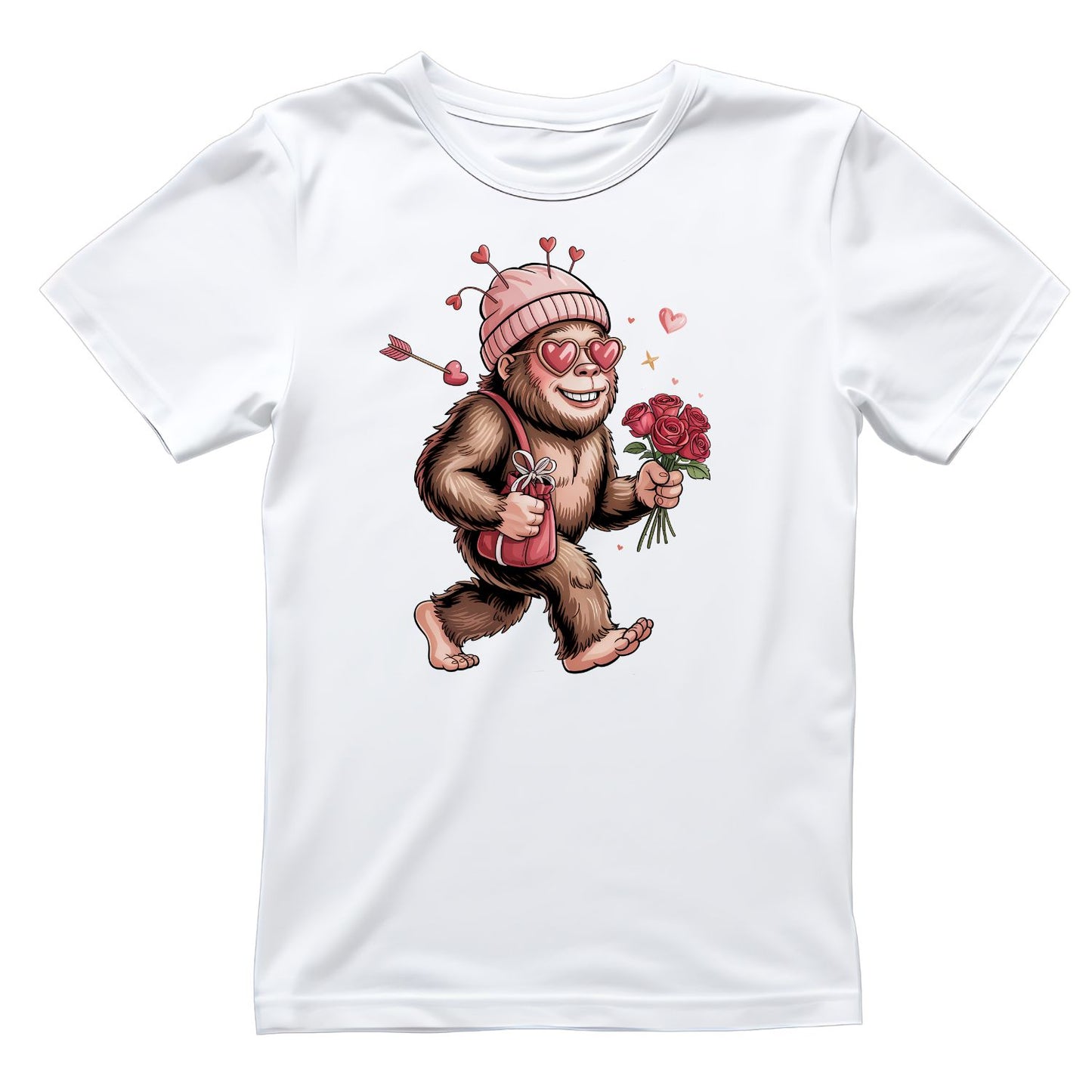 Bigfoot Valentine’s Day T-shirt