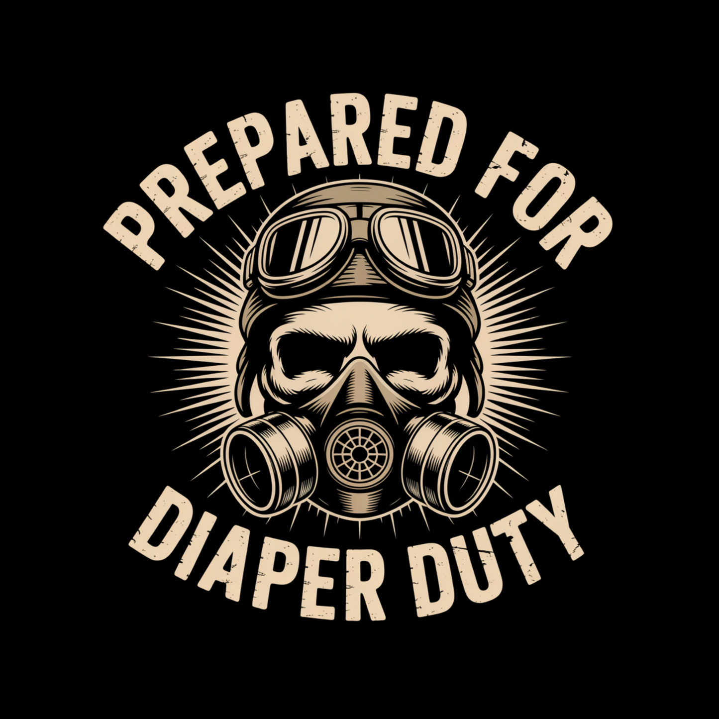 Prepared For Diaper Duty T-shirt | New Dad Graphic Tee | Printed Shirt | Father’s Day | Birthday