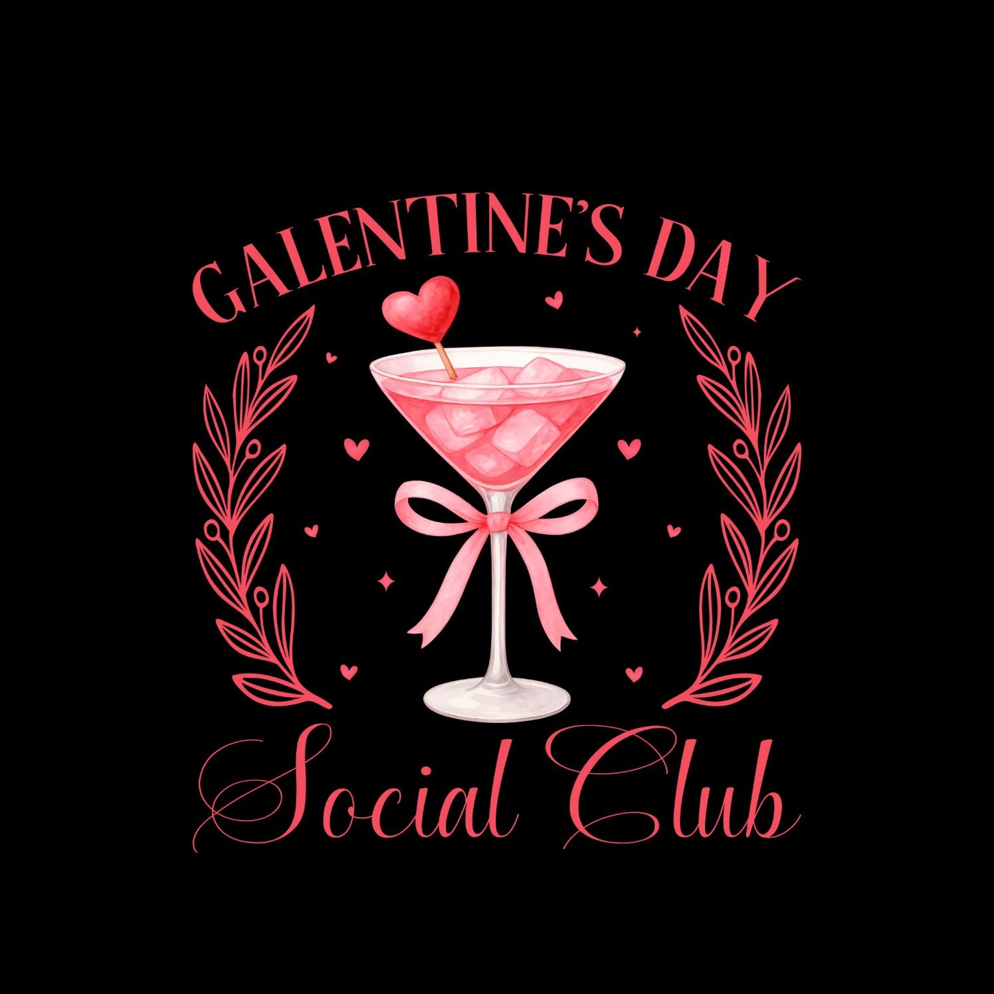 Galentine’s Day Social Club | Valentine’s Day T-shirt | Girl’s Night Out | Fun Women’s Gift