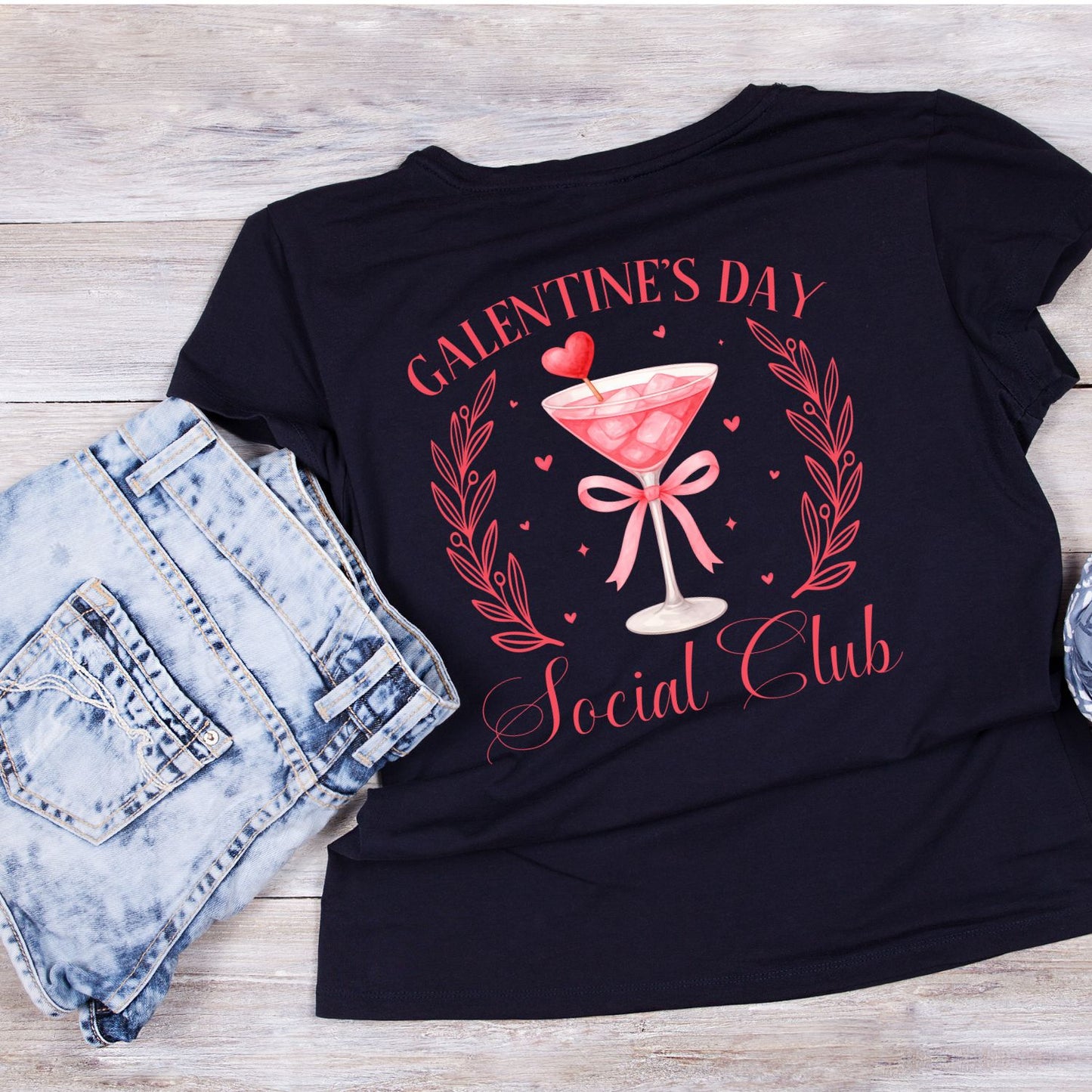 Galentine’s Day Social Club | Valentine’s Day T-shirt | Girl’s Night Out | Fun Women’s Gift