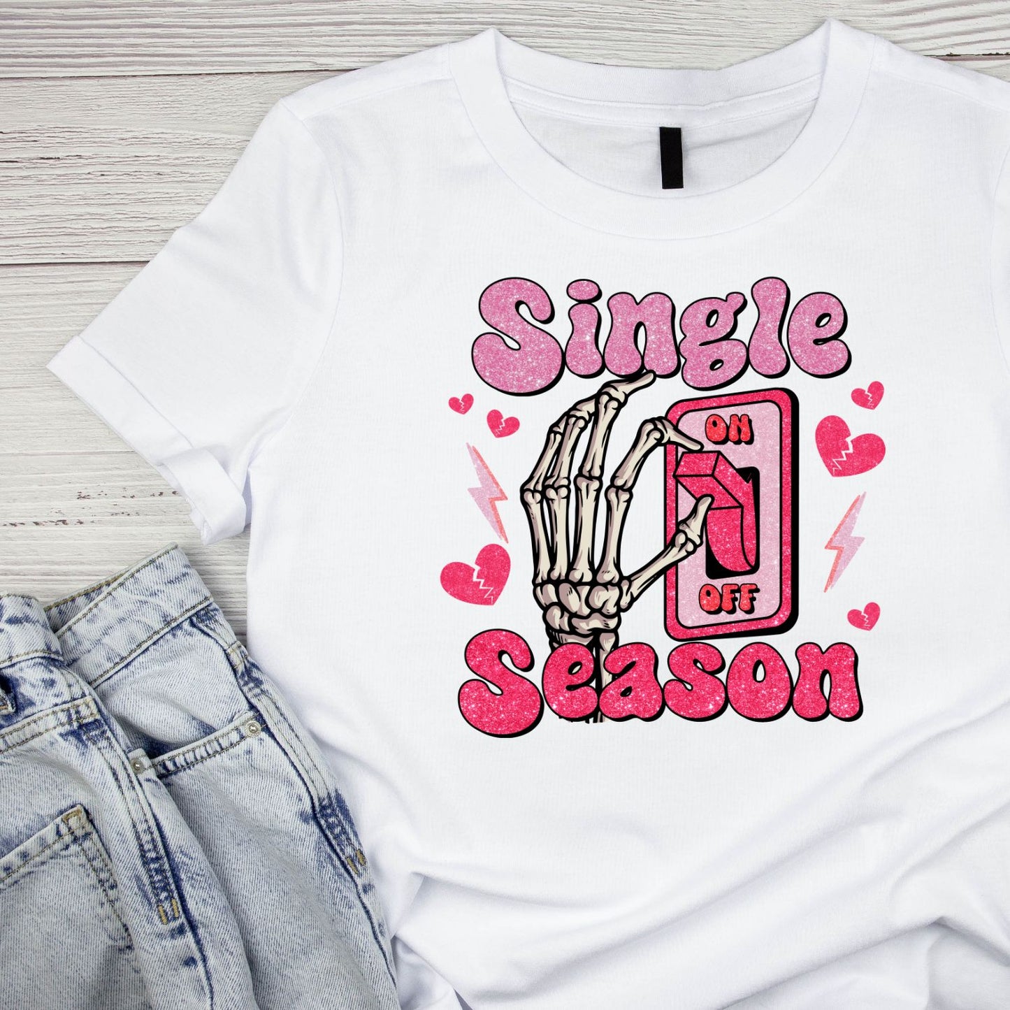 Single Season On/Off (Valentine’s Day) T-shirt