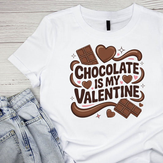 Chocolate Is My Valentine | Valentine’s Day T-shirt