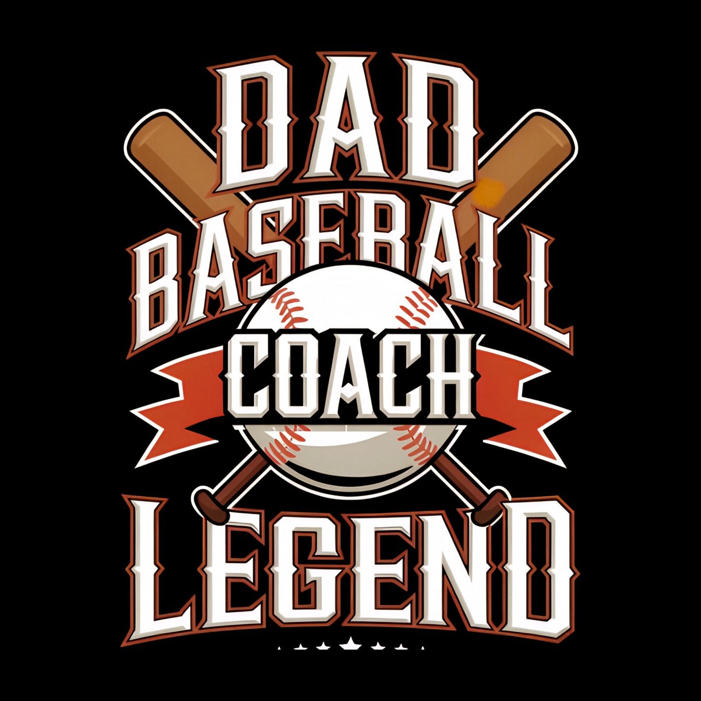 Dad Baseball Coach Legend T-Shirt | Sports Graphic Tee | Father’s Day Shirt | Birthday