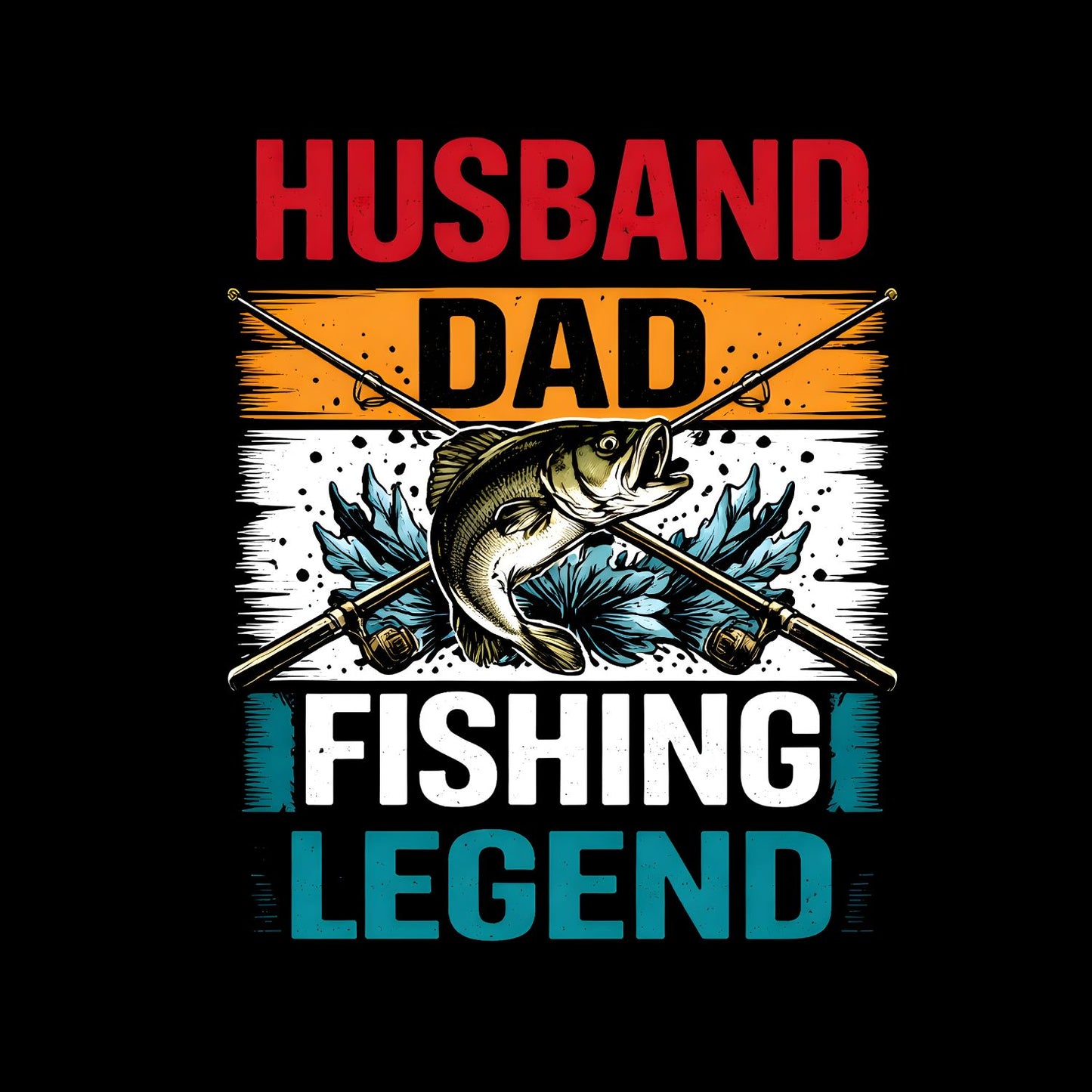 Husband Dad Fishing Legend T-shirt | Funny Graphic Tee | Printed Shirt | Father’s Day | Birthday