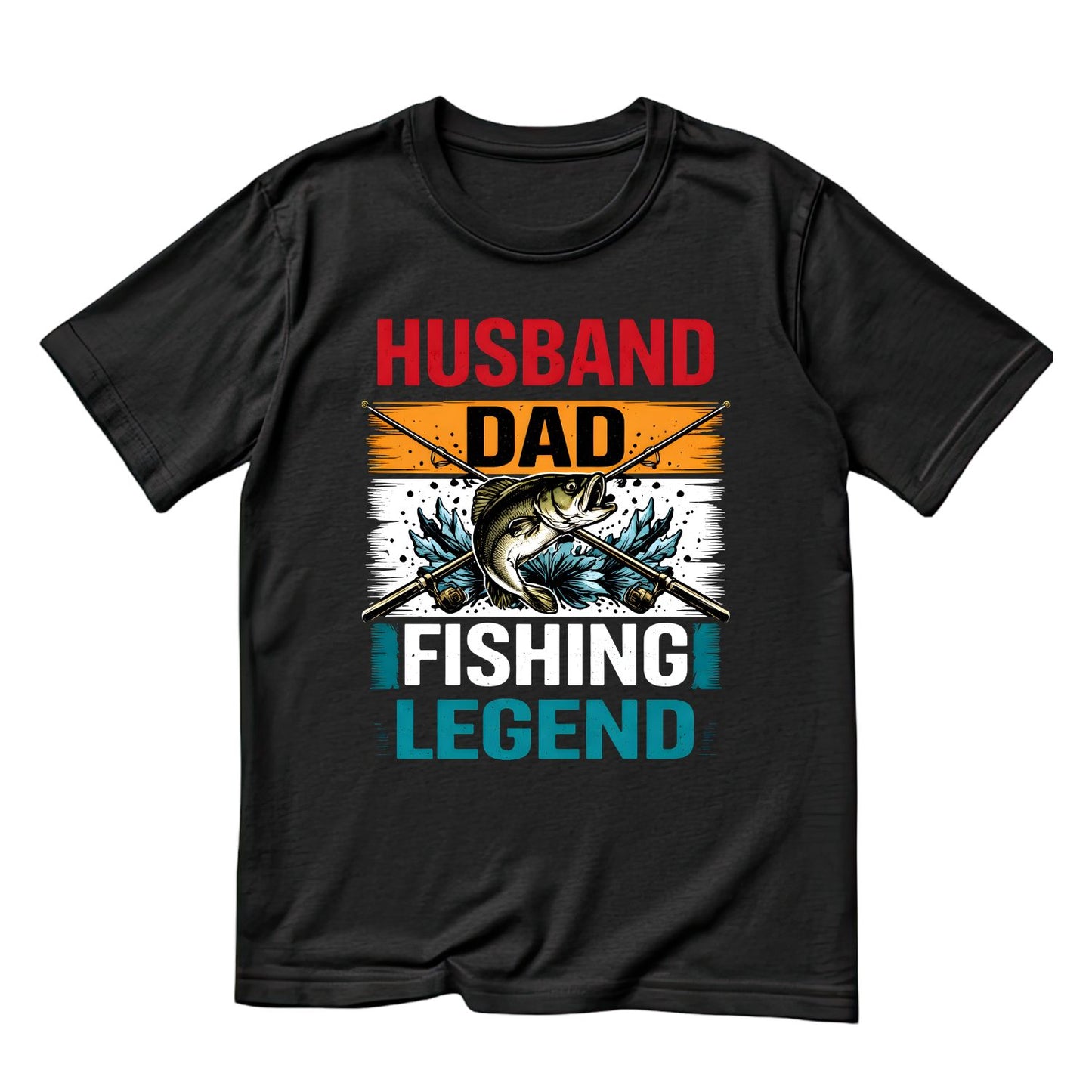 Husband Dad Fishing Legend T-shirt | Funny Graphic Tee | Printed Shirt | Father’s Day | Birthday