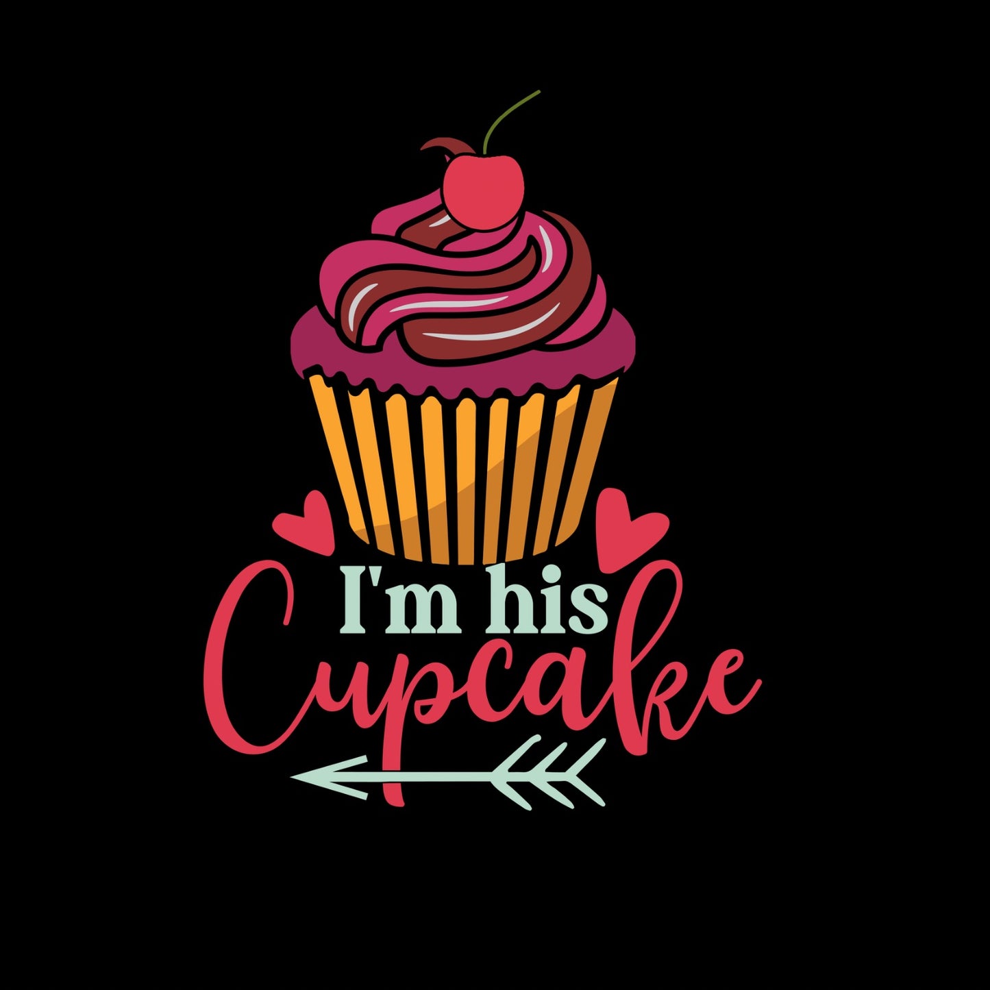 I’m Her Stud Muffin | I’m His Cupcake | Couples Valentine’s Day T-shirt