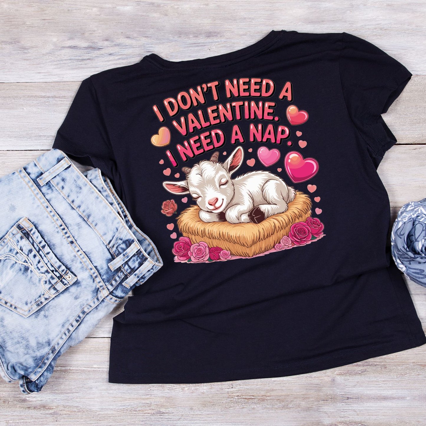 I Don’t Need A Valentine. I Need - Nap | Valentine’s Day T-shirt | Pink
