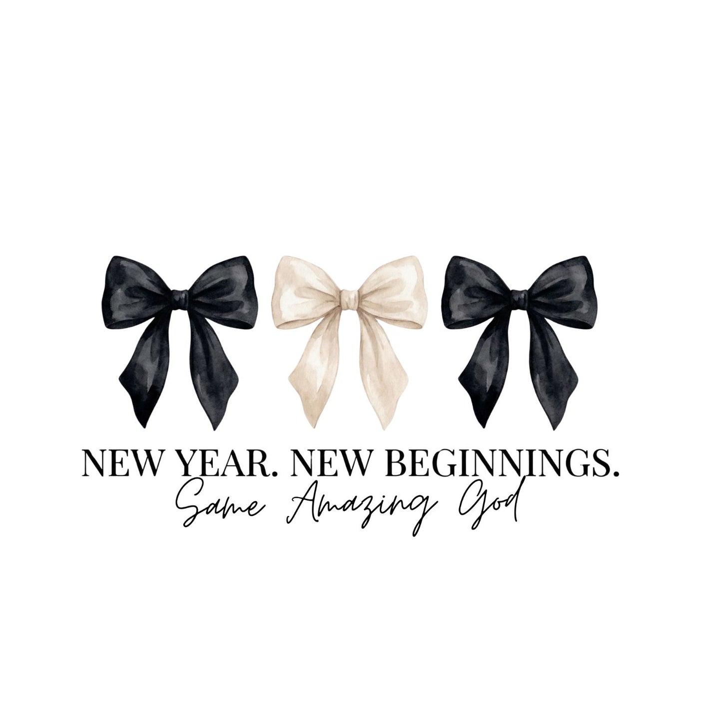 New Year New Beginnings Same Amazing God T-Shirt | New Years Eve | New Years Day