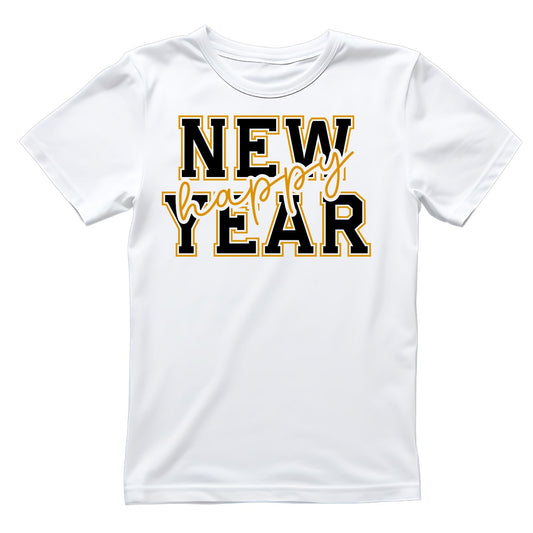Happy New Years T-shirt | | Gold & Black | New Years Eve | New Years Day