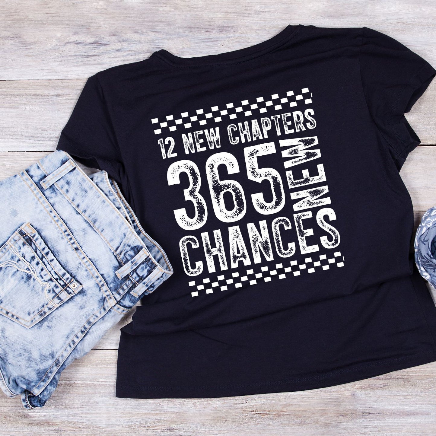 12 New Chapters 365 New Chances T-shirt | New Years Eve | New Years Day | Box Design